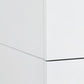 Gloss White Stainless Steel Nightstand By Homeroots | Nightstands | Modishstore - 5