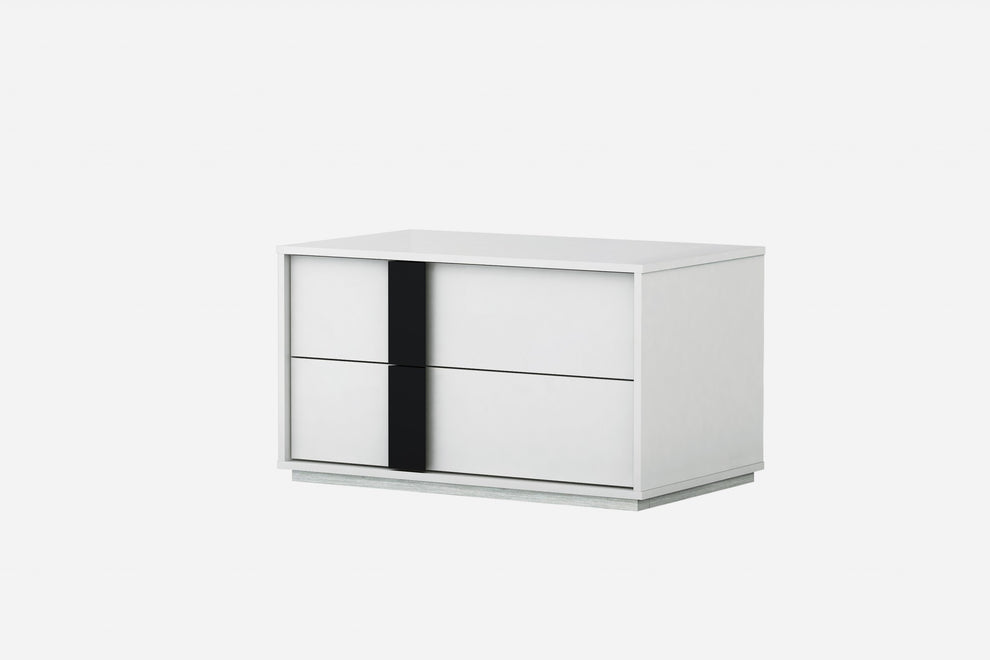 White Nightstand By Homeroots - 370749 | Nightstands | Modishstore - 3