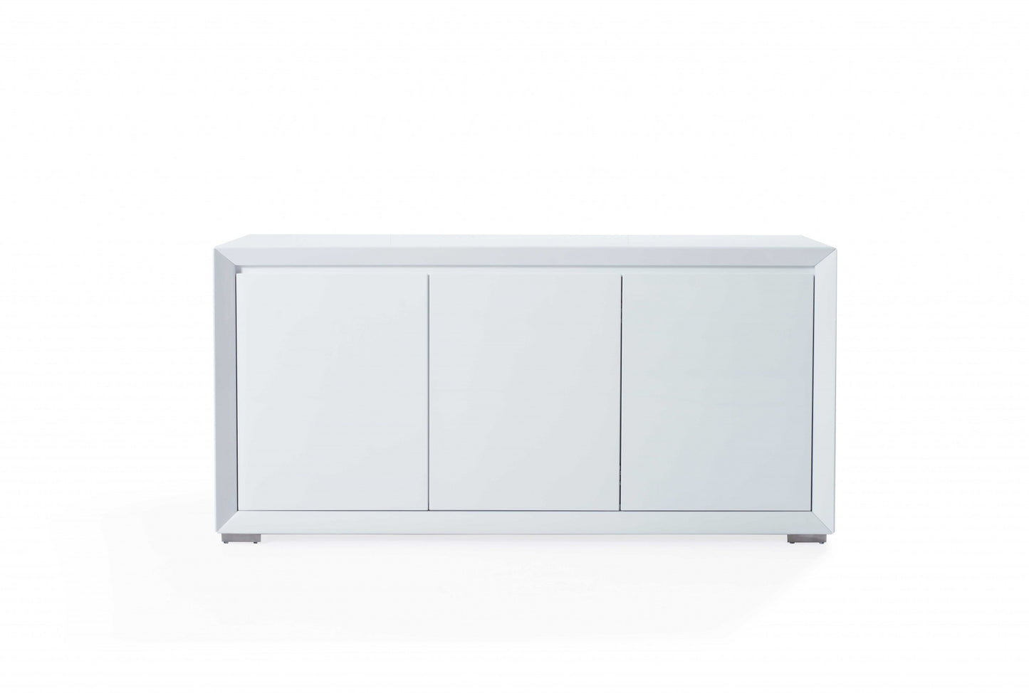 White Stainless Steel Buffet By Homeroots - 370768 | Sideboards | Modishstore