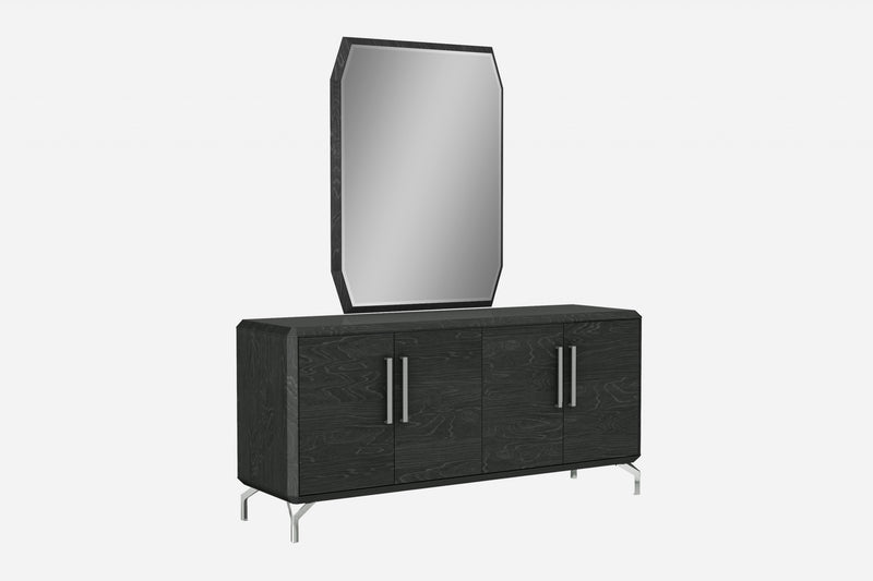 Gray Velvet Buffet By Homeroots | Sideboards | Modishstore