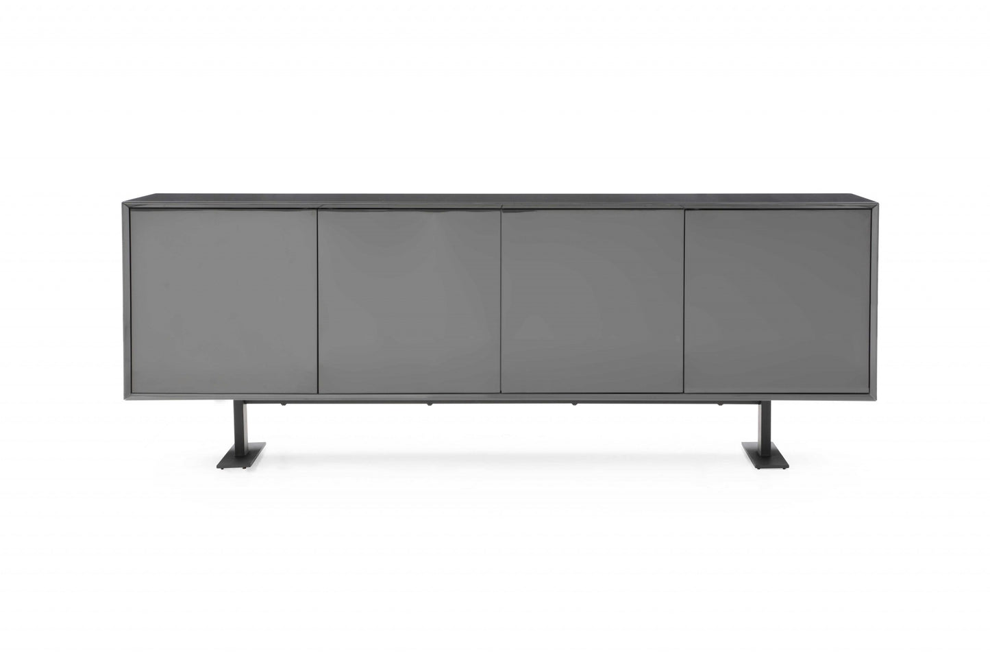 87 X 18 X 31.5 Gray Metal Buffet By Homeroots | Console Tables | Modishstore