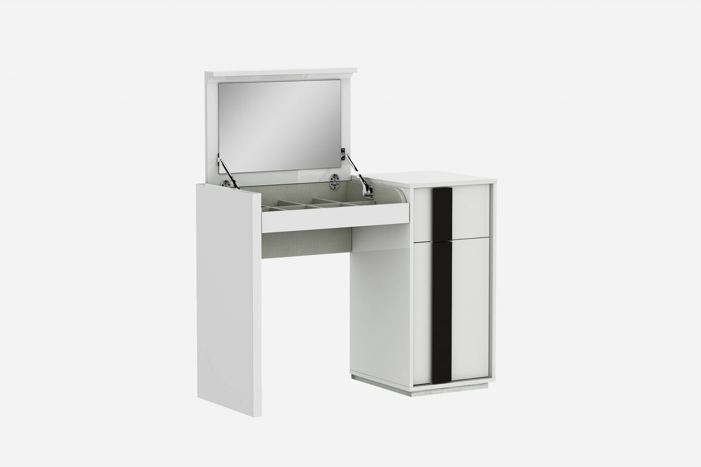 White Iron Vanity Dresser By Homeroots | Vanity Tables | Modishstore