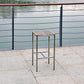 Set of 4 Stainless Steel Square Bar Stool By Homeroots | Bar Stools | Modishstore - 5