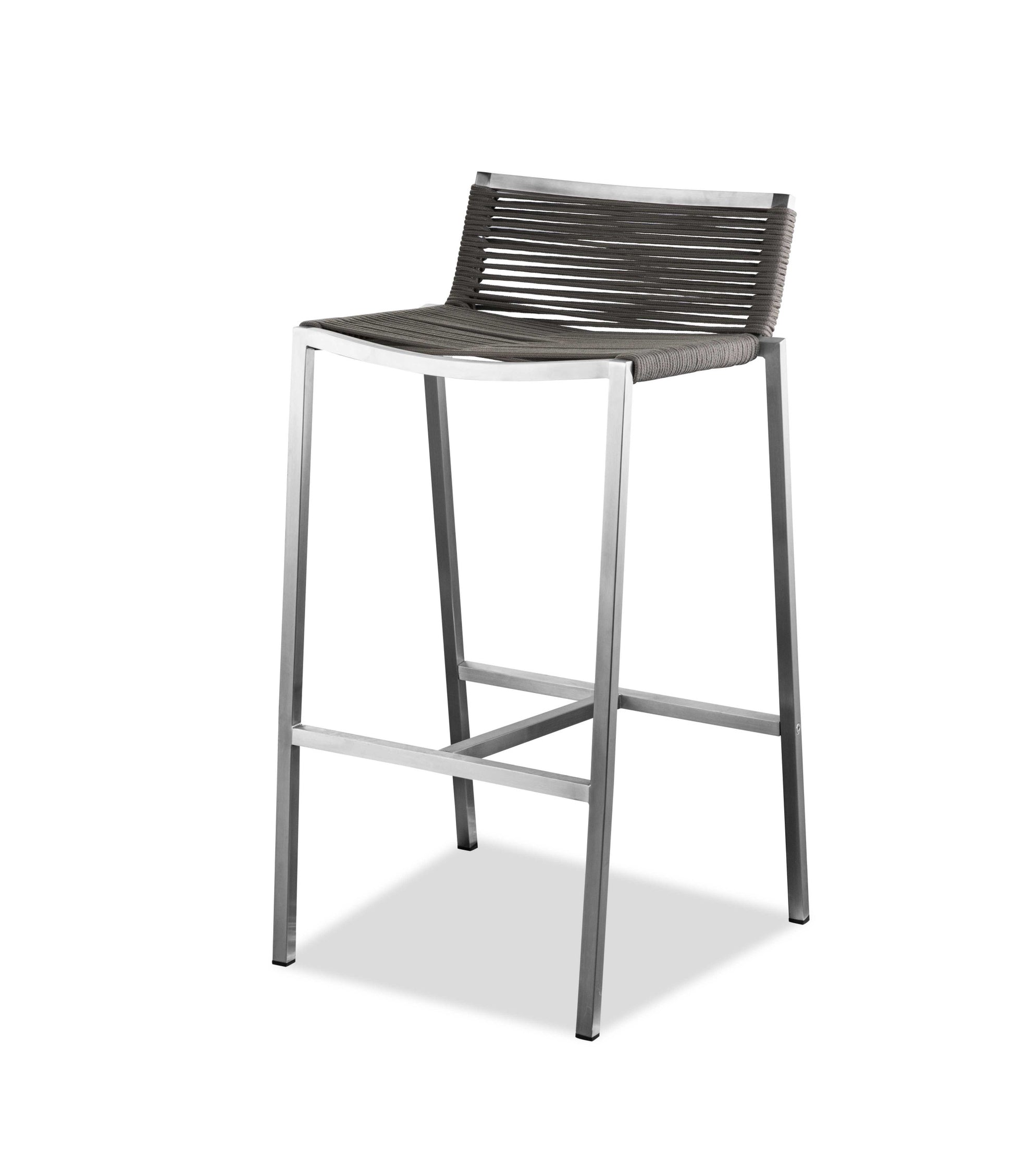 Stainless Steel Bar Stool By Homeroots | Bar Stools | Modishstore - 2