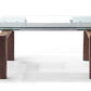 Walnut Solid Wood Etendable Dining Table By Homeroots | Dining Tables | Modishstore - 3