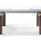 Walnut Solid Wood Etendable Dining Table By Homeroots | Dining Tables | Modishstore - 5