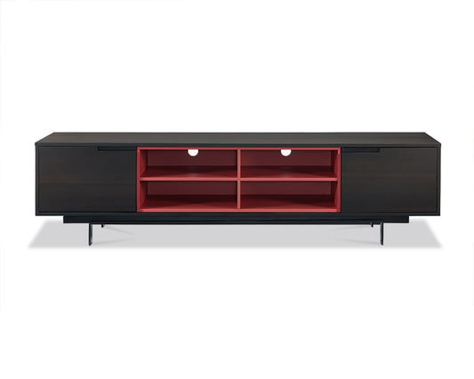 Smoke Oak Veneer TV Unit By Homeroots | TV Stands | Modishstore