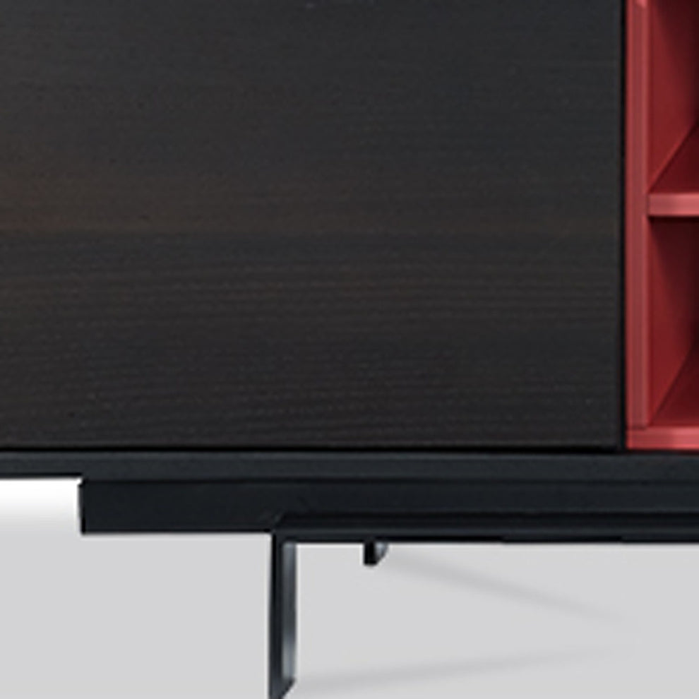 Smoke Oak Veneer TV Unit By Homeroots | TV Stands | Modishstore - 5