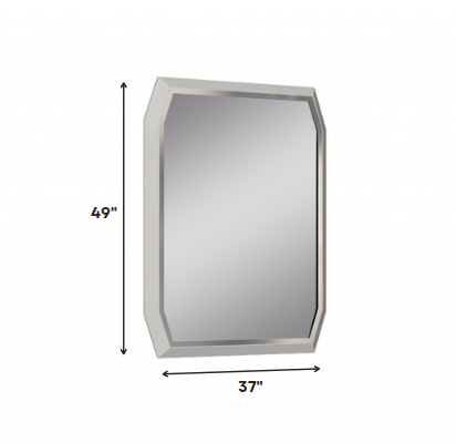 Taupe Glass Mirror By Homeroots | Mirrors | Modishstore - 2
