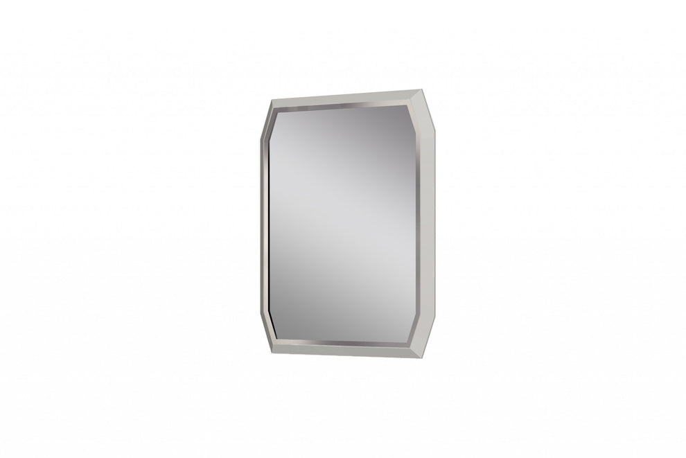 Taupe Glass Mirror By Homeroots | Mirrors | Modishstore - 3