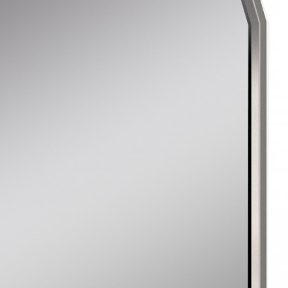 Taupe Glass Mirror By Homeroots | Mirrors | Modishstore - 5