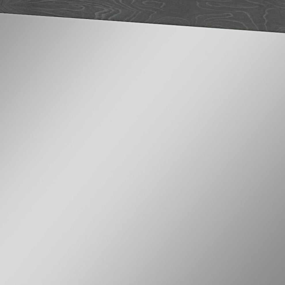 Gloss Grey Glass Mirror By Homeroots | Mirrors | Modishstore - 5
