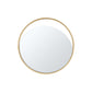 Black Polished Gold Glass Small Round Mirror By Homeroots | Mirrors | Modishstore