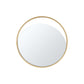 Black Polished Gold Glass Small Round Mirror By Homeroots | Mirrors | Modishstore - 2