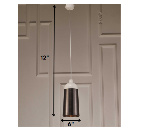 Silver Aluminum Pendant Lamp By Homeroots - 372105 | Pendant Lamps | Modishstore - 2