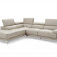 Light Gray Leather Sectional By Homeroots | Sectional | Modishstore
