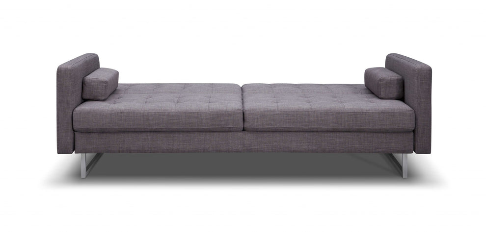 Gray Stainless Steel Sofa Bed By Homeroots | Sofas | Modishstore - 4