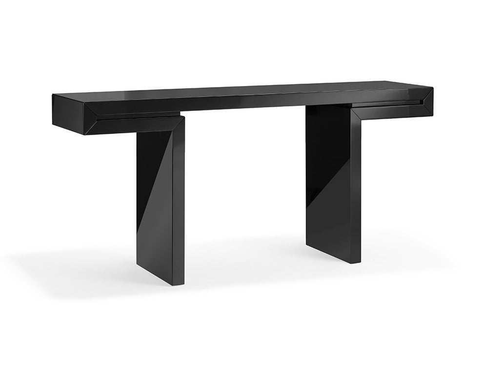 Black Lacquer Console By Homeroots | Console Tables | Modishstore - 2