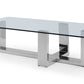 Clear Glass Coffee Table By Homeroots - 372173 | Coffee Tables | Modishstore - 2