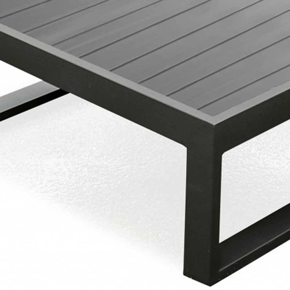 Gray Aluminum Coffee Table By Homeroots | Coffee Tables | Modishstore - 5
