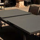 Gray Aluminum Etendable Dining Table By Homeroots | Dining Tables | Modishstore - 3