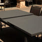 Gray Aluminum Etendable Dining Table By Homeroots | Dining Tables | Modishstore