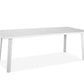 White Aluminum Dining Table By Homeroots | Dining Tables | Modishstore - 2