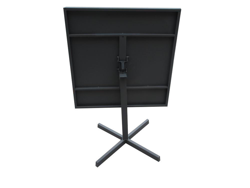 Grey Steel Dining Table By Homeroots | Dining Tables | Modishstore - 2