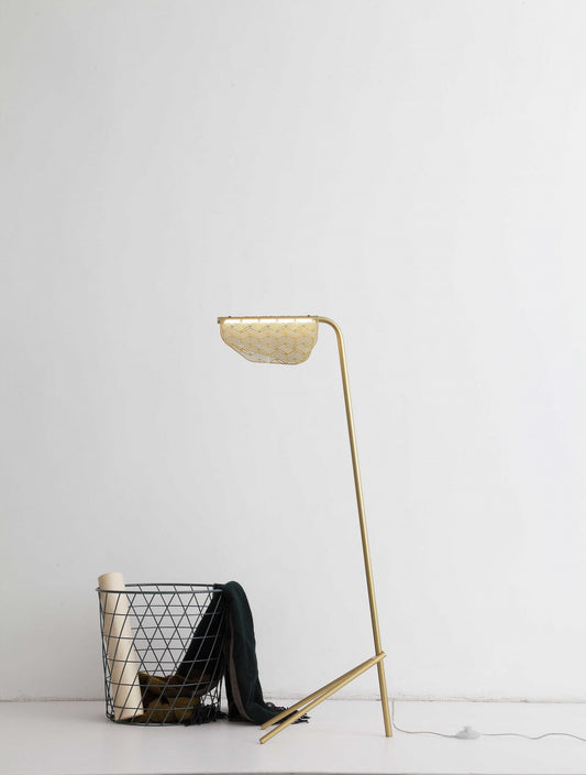 Golden Carbon Floor Lamp | Floor Lamps | Modishstore