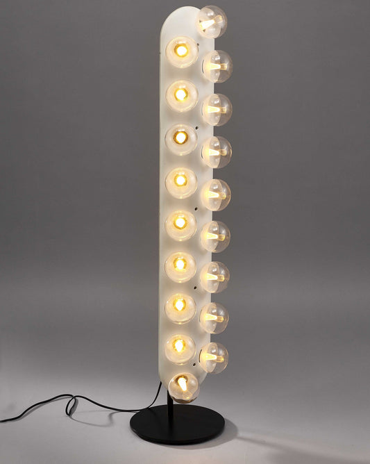 White Aluminum Floor Lamp By Homeroots | Floor Lamps | Modishstore