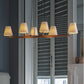 White Wood Pendant Lamp By Homeroots | Pendant Lamps | Modishstore - 2