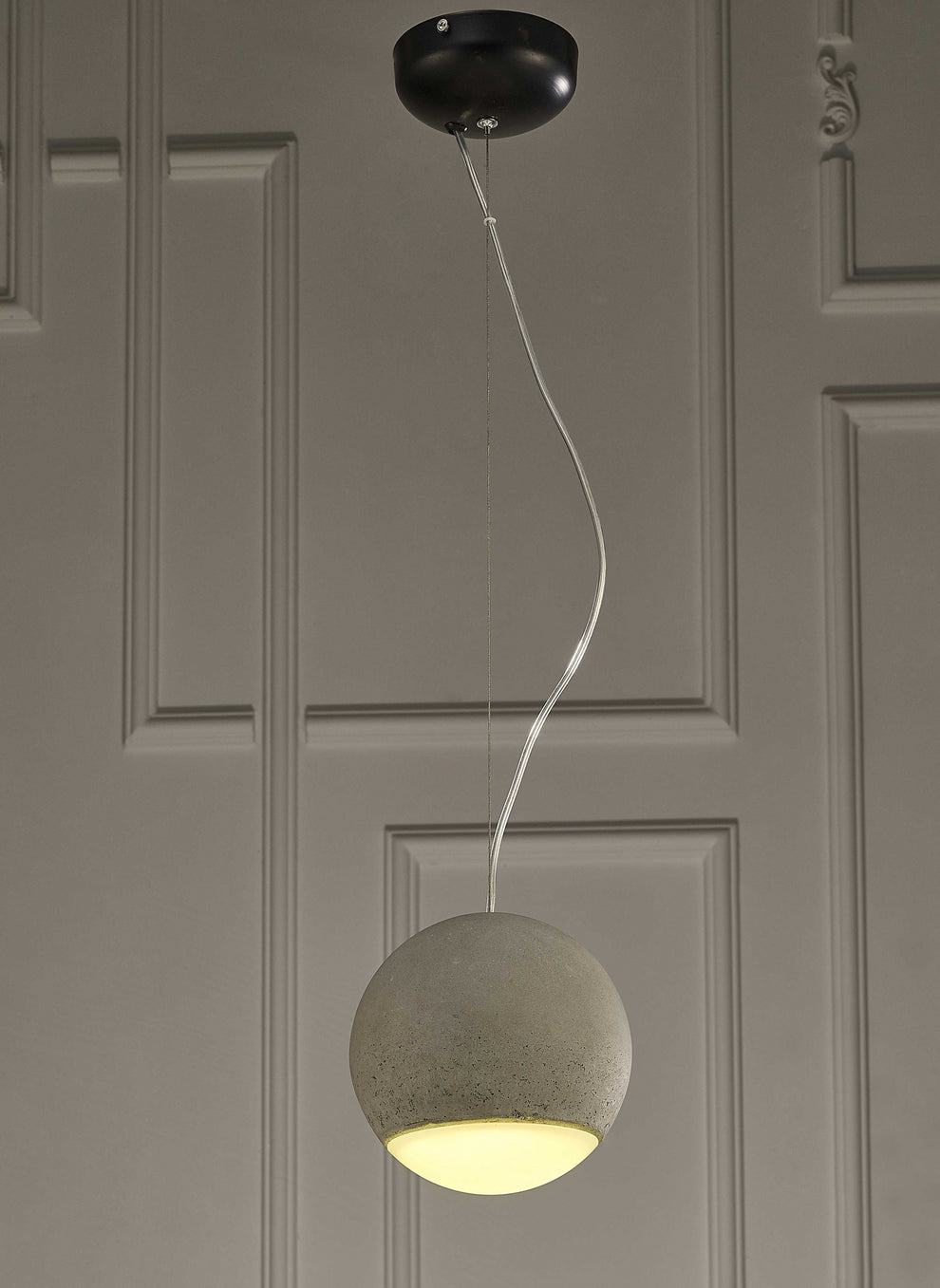 Round Silver Ceiling Pendant Lamp By Homeroots | Pendant Lamps | Modishstore - 3