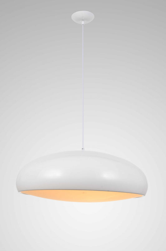 White Aluminum Pendant Lamp By Homeroots - 372246 | Pendant Lamps | Modishstore