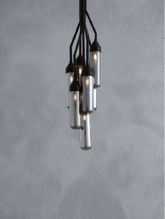 Black Carbon Steel Pendant Lamp By Homeroots