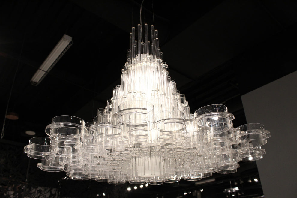 White Acrylic Pendant Lamp By Homeroots | Pendant Lamps | Modishstore - 2