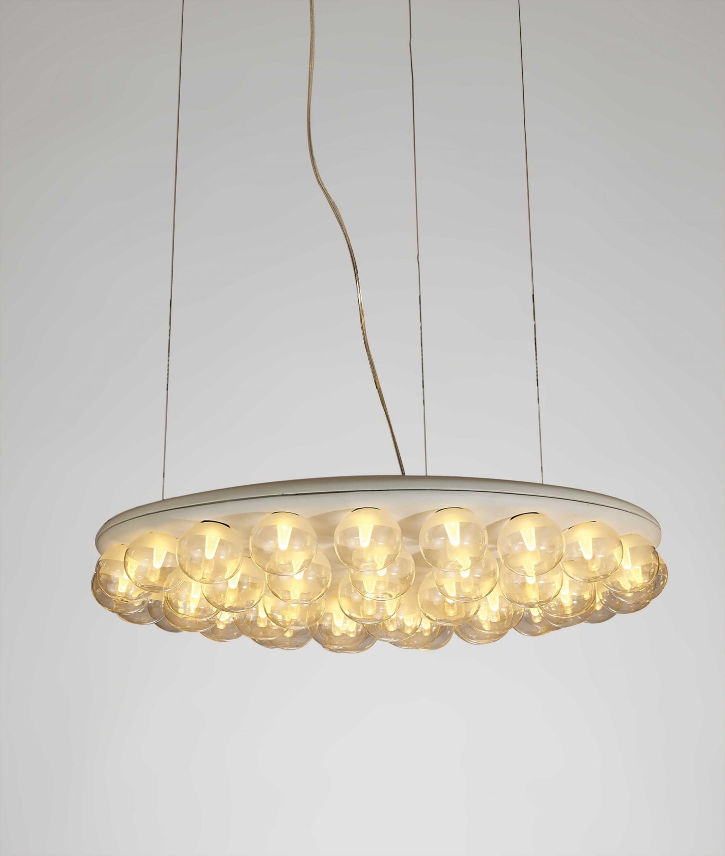 White Glass Metal Pendant Lamp By Homeroots | Pendant Lamps | Modishstore