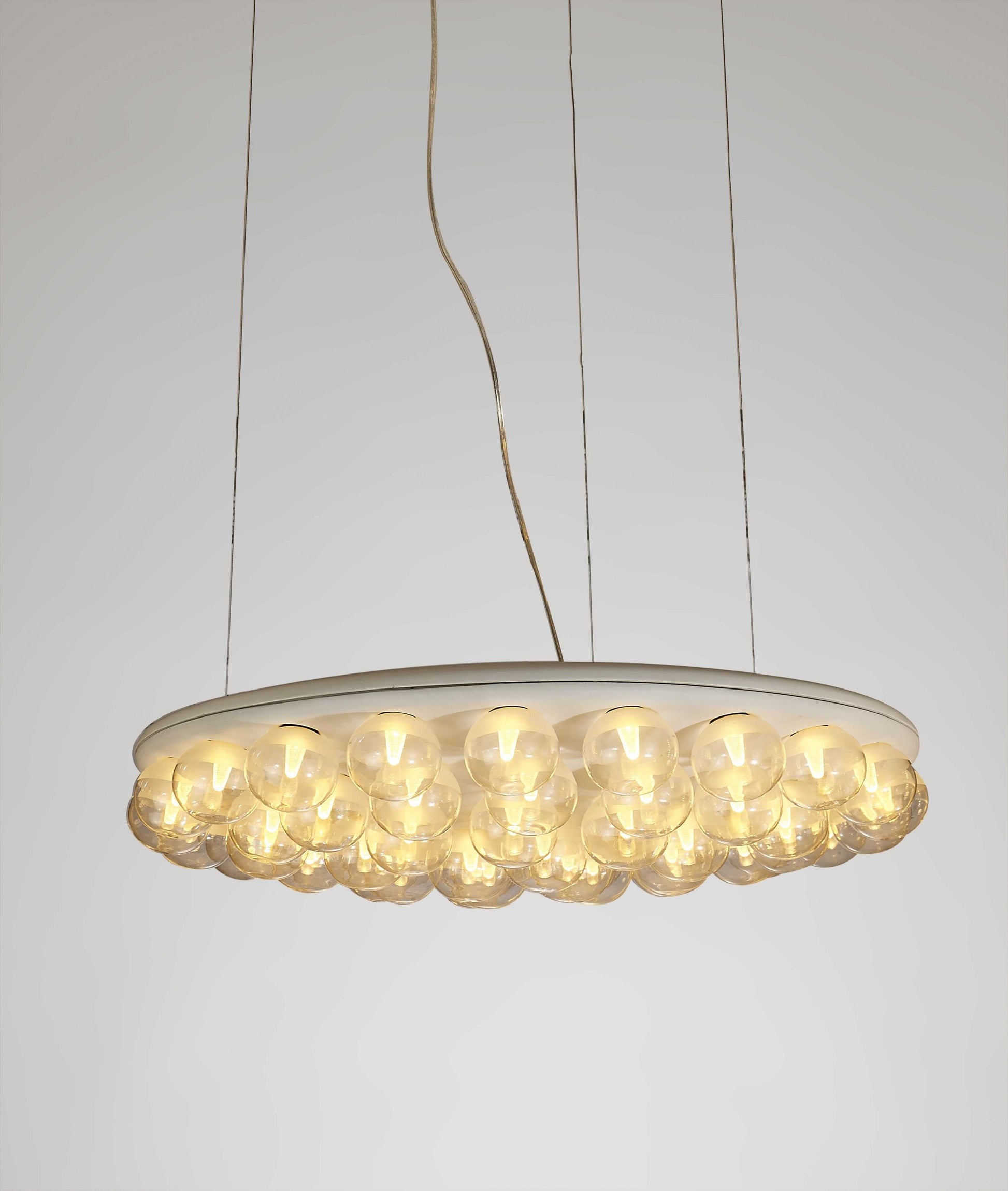 White Glass Metal Pendant Lamp By Homeroots | Pendant Lamps | Modishstore