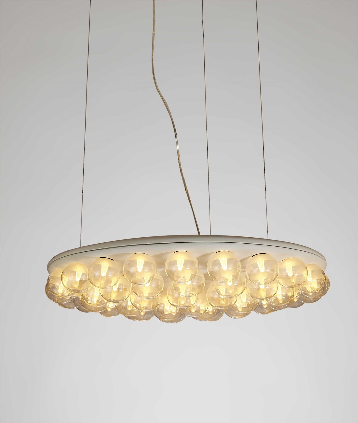 White Glass Metal Pendant Lamp By Homeroots | Pendant Lamps | Modishstore