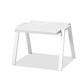 22 X 18 X 16 White Aluminum Side Table By Homeroots