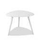 Triad White Aluminum Side Table By Homeroots | Side Tables | Modishstore