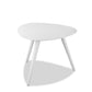Triad White Aluminum Side Table By Homeroots | Side Tables | Modishstore - 2