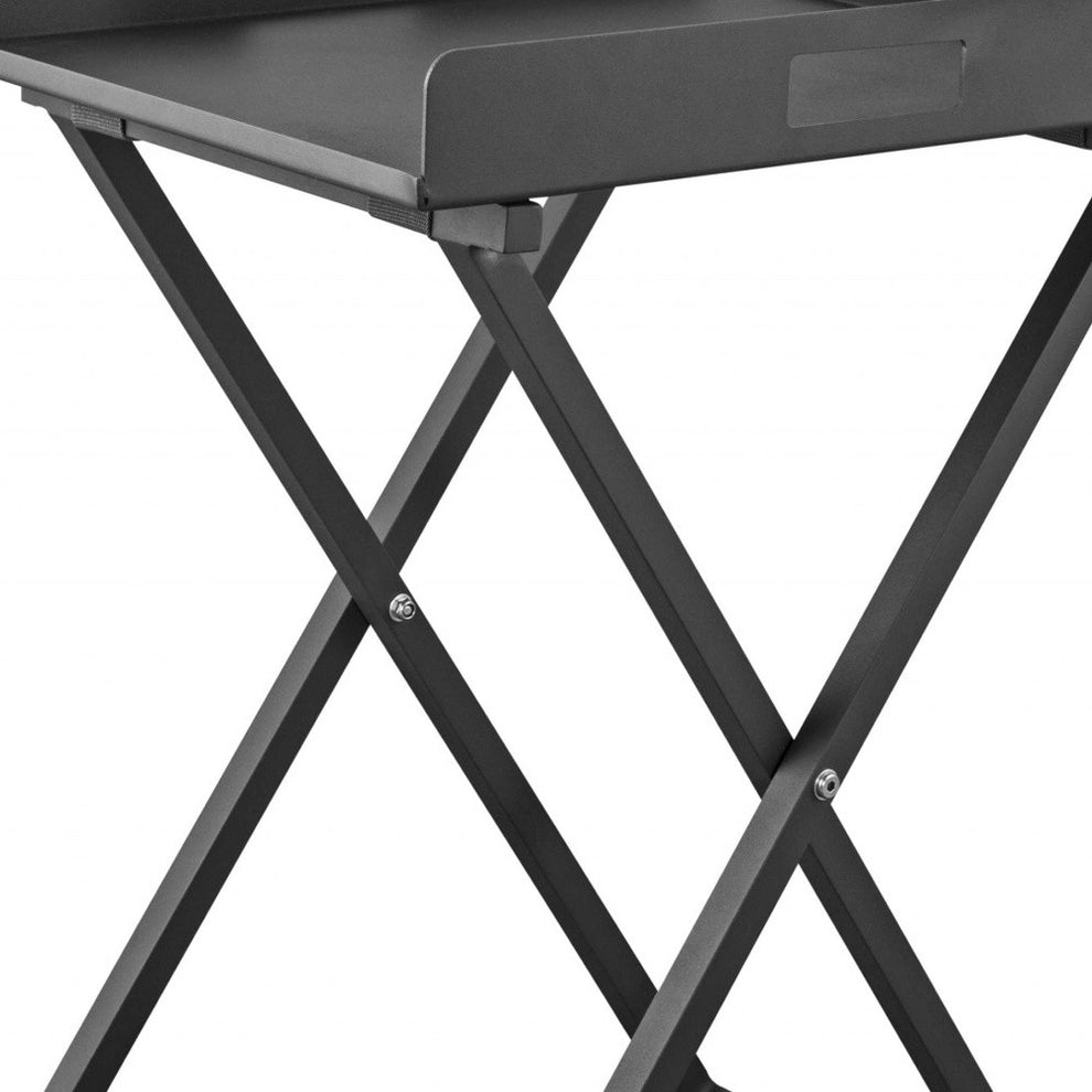 Gray Aluminum Indoor Outdoor Tray Table By Homeroots | TV Tray Tables | Modishstore - 6
