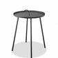 Gray Round Steel End or Side Table By Homeroots | Side Tables | Modishstore