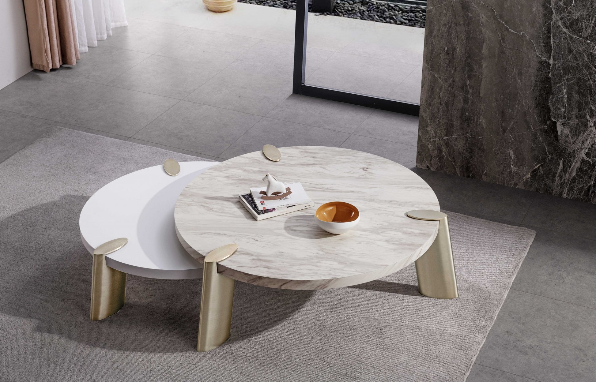 Matte White Finish Coffee Table By Homeroots | Coffee Tables | Modishstore - 4