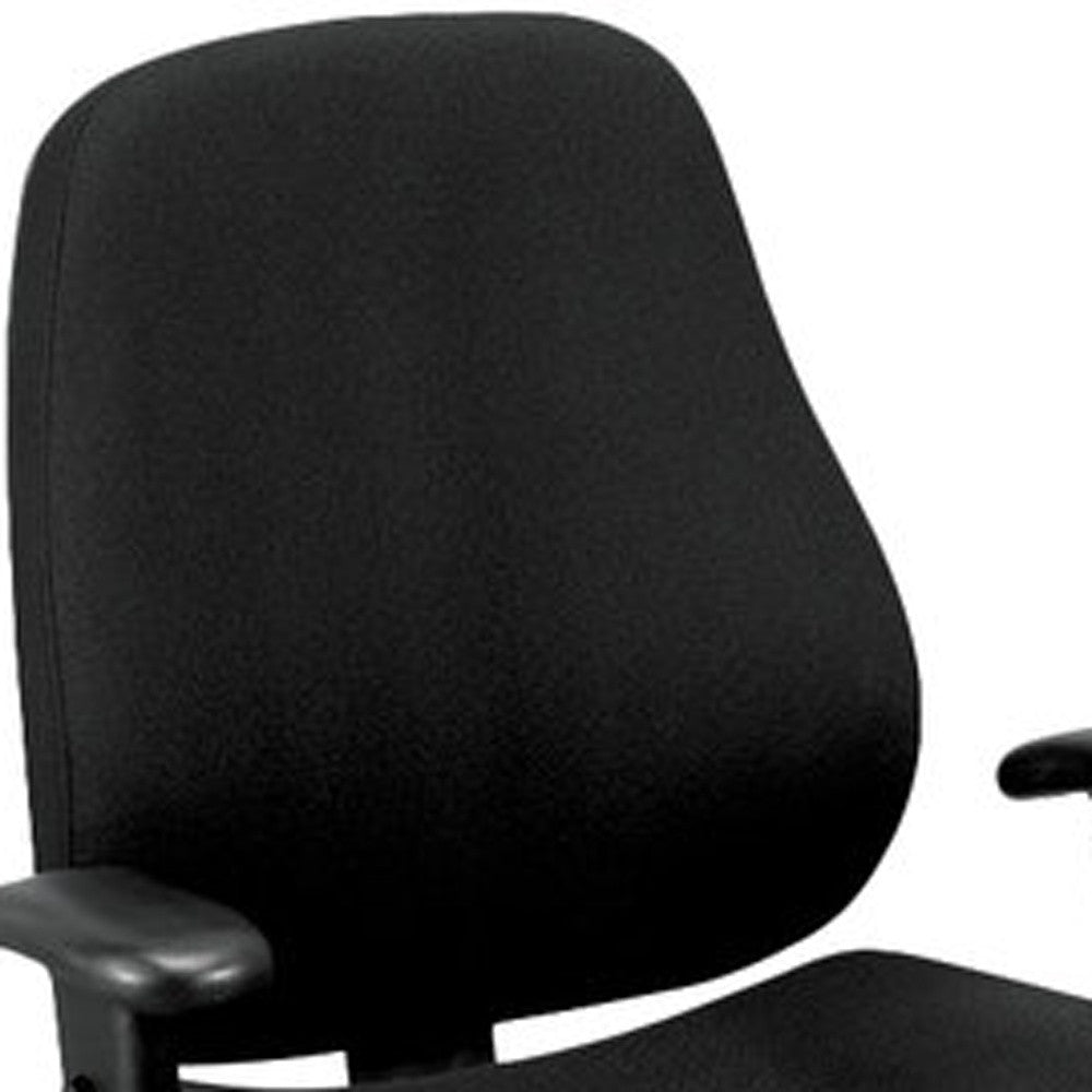 Charcoal Tilt Tension Control Fabric Chair By Homeroots | Office Chairs | Modishstore - 10