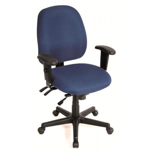 Navy Tilt Tension Control Fabric Chair By Homeroots | Office Chairs | Modishstore