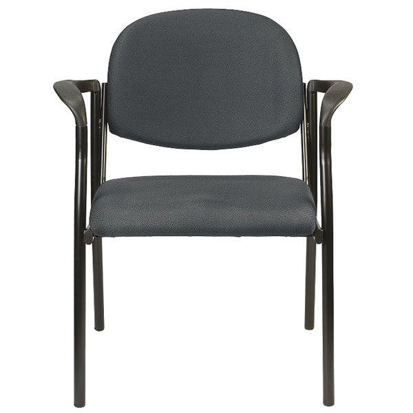 Set of 2 Bright Navy Fabric Guest Arm Chairs By Homeroots | Office Chairs | Modishstore - 9