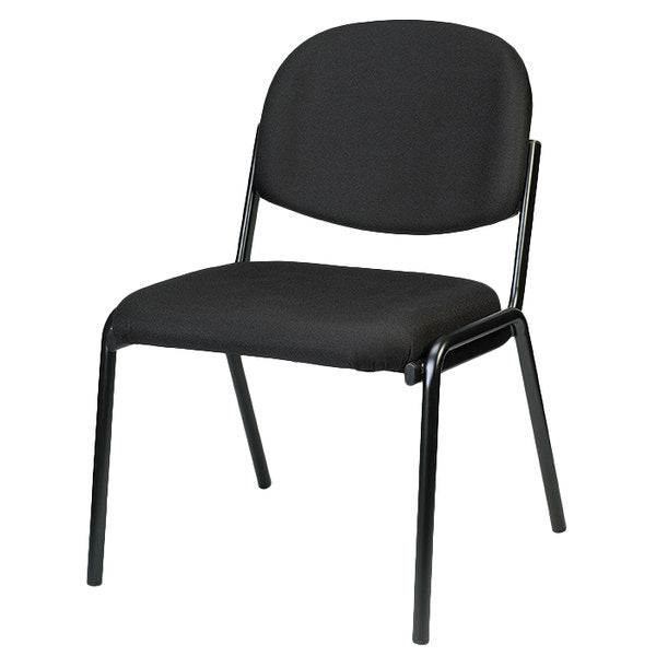 Set of 2 Deluxe Black Fabric Guest Chair By Homeroots | Office Chairs | Modishstore