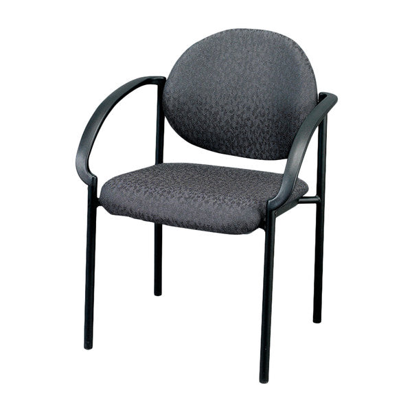 24" Set of 2 Bright Navy Fabric Guest Arm Chairs By Homeroots | Office Chairs | Modishstore - 5