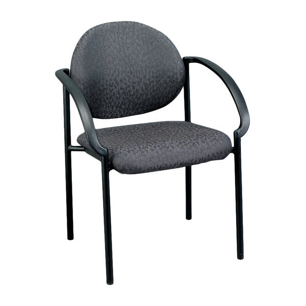 24" Set of 2 Bright Navy Fabric Guest Arm Chairs By Homeroots | Office Chairs | Modishstore - 7